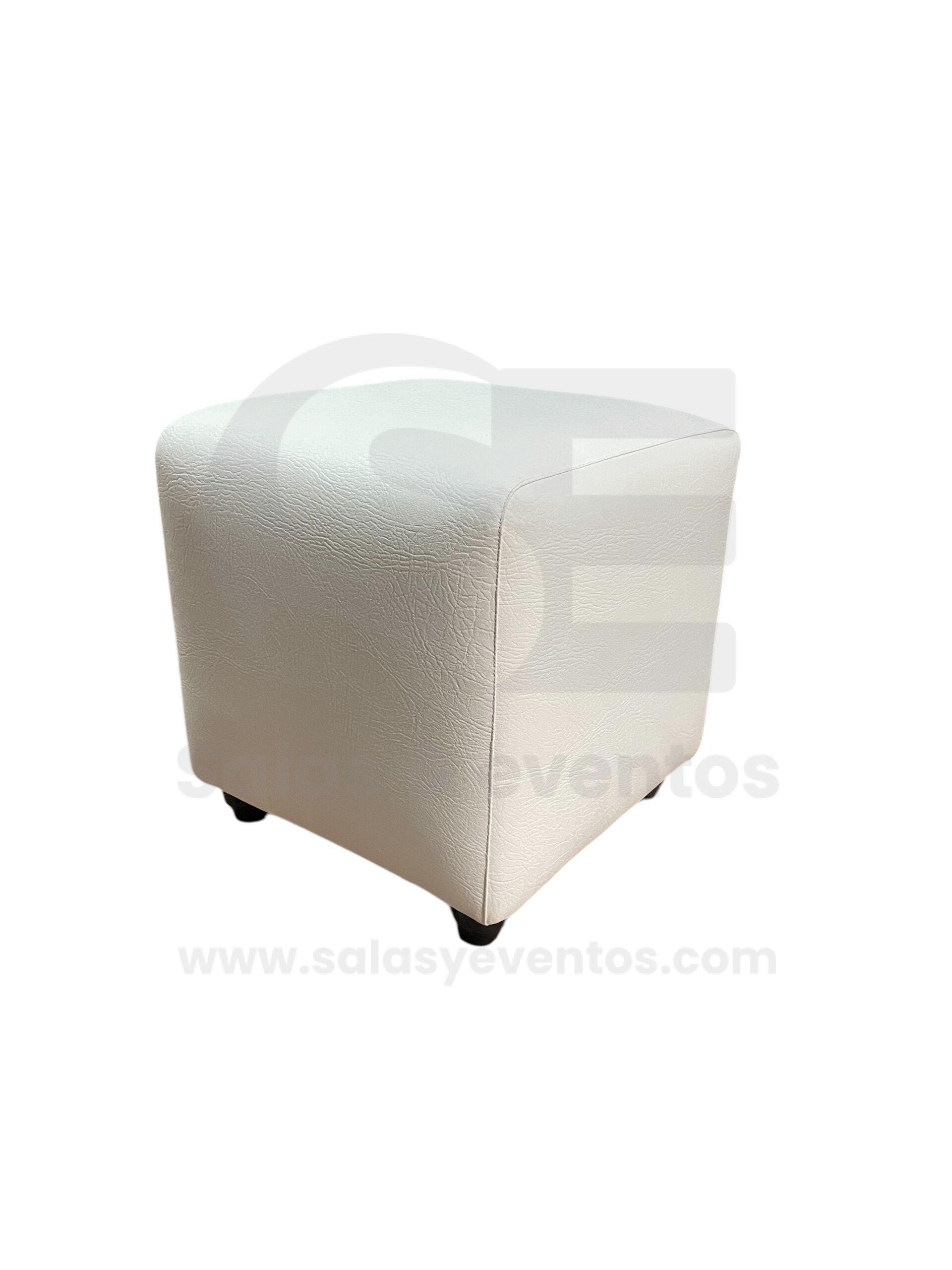 Puff Cuadrado Blanco